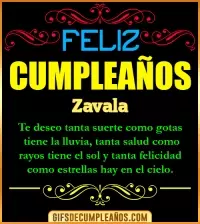 Frases de Cumpleaños Zavala